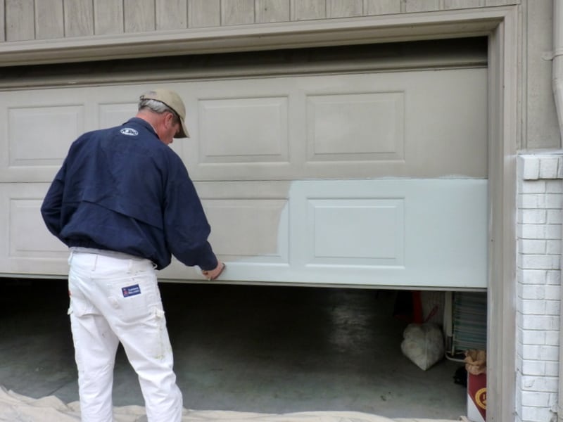 How To Paint A Garage Door An Easy Instruction